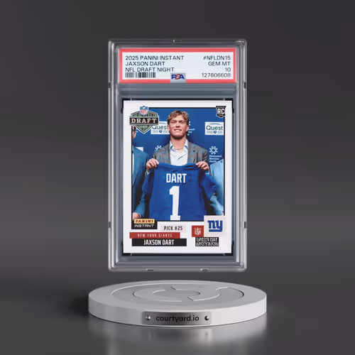 2025 Panini Instant NFL Draft Night #NFLDN15 Jaxson Dart (PSA 10 GEM MINT)