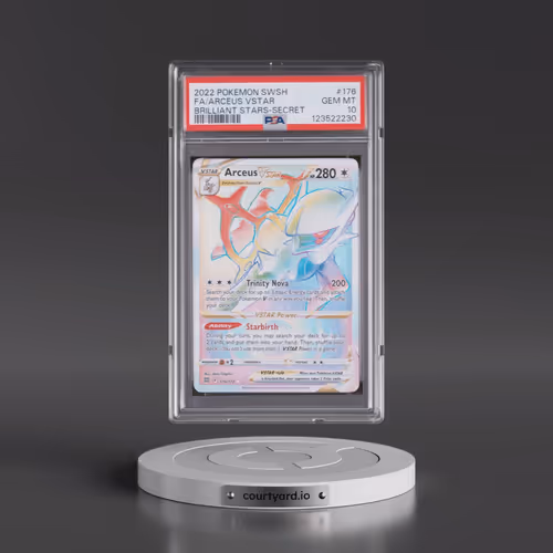 2022 Pokémon Sword & Shield Brilliant Stars #176 Arceus Vstar - Full Art Secret (PSA 10 GEM MINT)