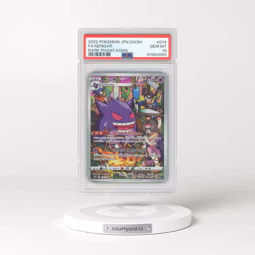 2022 Pokémon Sword & Shield Dark Phantasma #074 Gengar - Full Art (PSA 10 GEM MINT)