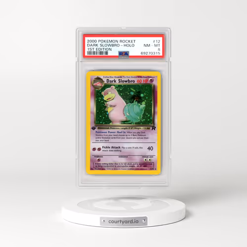2000 Pokémon Rocket #12 Dark Slowbro - 1st Edition Holo (PSA 8 NM-MT)