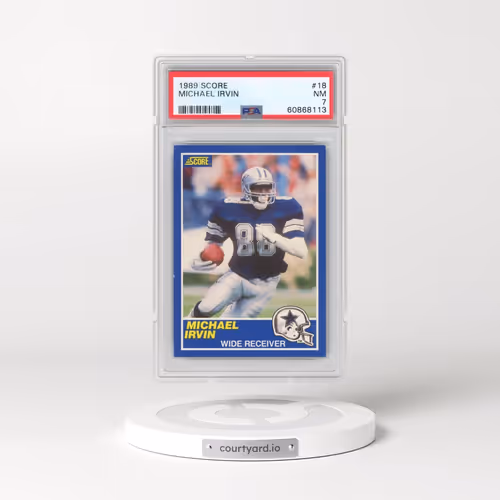 1989 Score #18 Michael Irvin (PSA 7 NM)