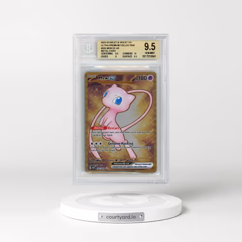 2023 Scarlet & Violet 151 - MEW EN #205 Mew ex - Gold Metal - Ultra-Premium Collection (BGS 9.5 GEM MINT)