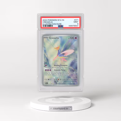 2024 Pokémon Sfa EN-Shrouded Fable #071 Cresselia - Illustration Rare (PSA 9 MINT)