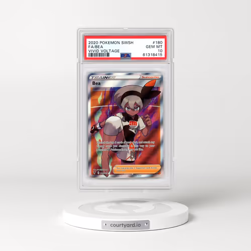 2020 Pokémon Sword & Shield Vivid Voltage #180 Bea - Full Art (PSA 10 GEM MINT)