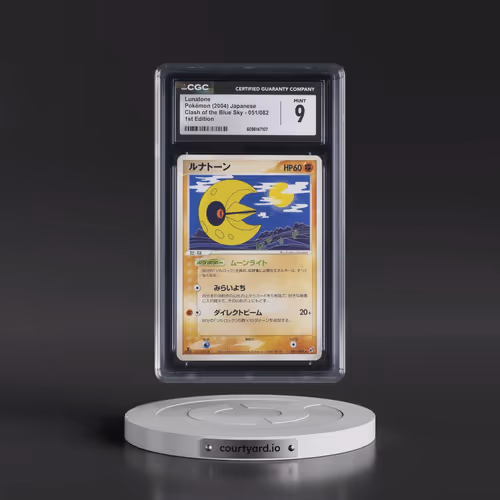 2004 Clash of the Blue Sky #051/082 Lunatone - 1st Edition (CGC 9 MINT)