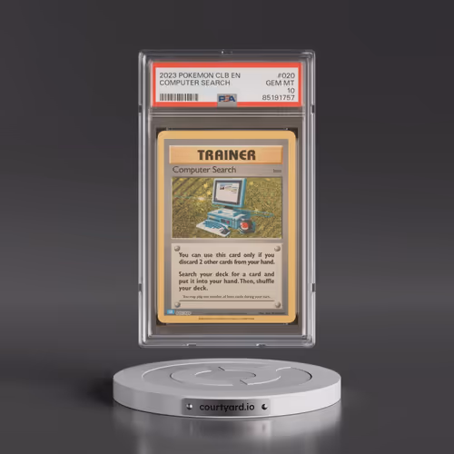 2023 Pokémon Clb-Trading Card Game Classic Blastoise & Suicune EX Deck #020 Computer Search (PSA 10