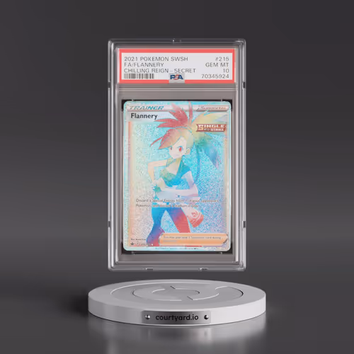 2021 Pokémon Sword & Shield Chilling Reign #215 Flannery - Full Art Secret (PSA 10 GEM MINT)