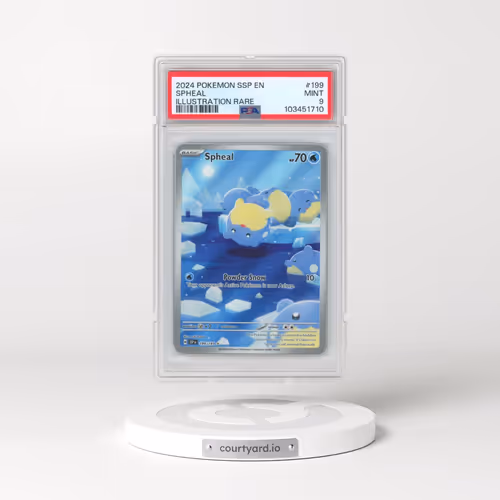 2024 Pokémon Ssp EN-Surging Sparks #199 Spheal - Illustration Rare (PSA 9 MINT)
