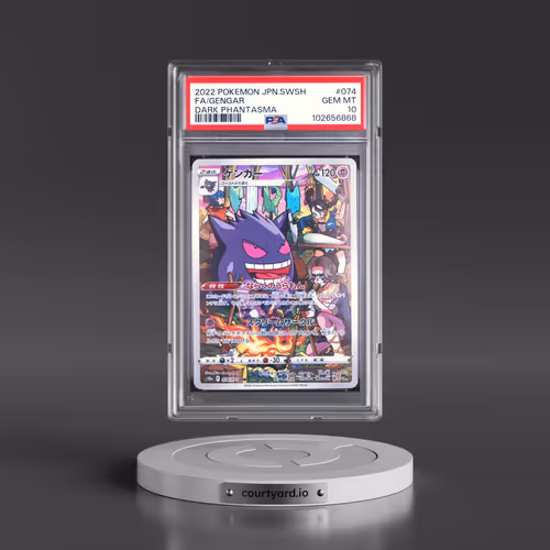 2022 Pokémon Sword & Shield Dark Phantasma #074 Gengar - Full Art (PSA 10 GEM MINT)