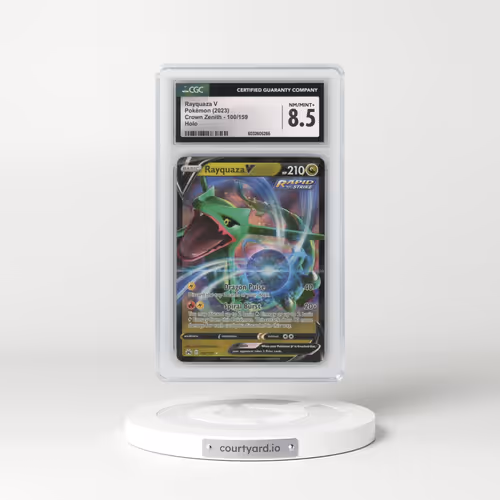 2022 Crown Zenith #100/159 Rayquaza V - Holo (CGC 8.5 NM-MT+)