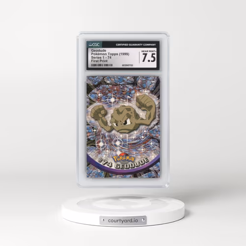 1999 Series 1 (Oval Nintendo Seal) #74 Geodude - First Print (Blue Topps Logo) (CGC 7.5 NM+)