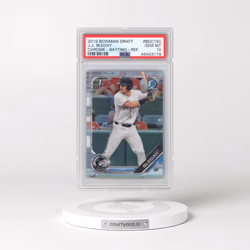 2019 Bowman Draft #BDC150 J.J. Bleday - Chrome-Batting-Refractor (PSA 10 GEM MINT)