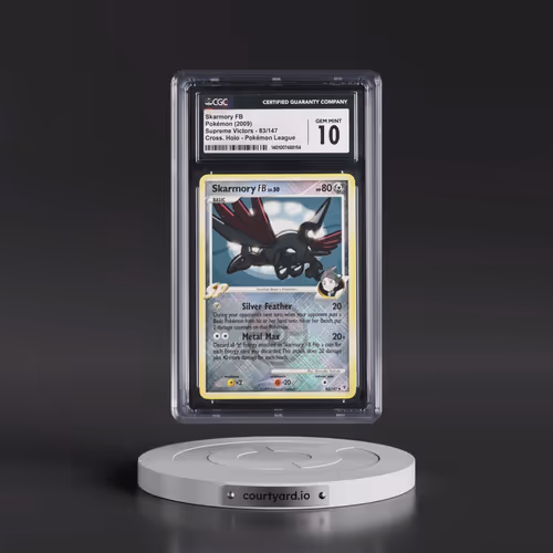 2009 Supreme Victors #83/147 Skarmory FB - Pokémon League Crosshatch Holo (Cross. Holo) (CGC 10 GEM