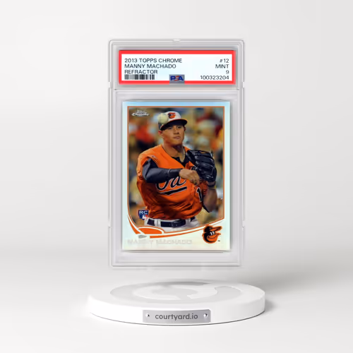 2013 Topps Chrome #12 Manny Machado - Refractor (PSA 9 MINT)