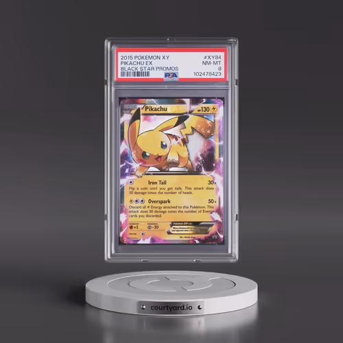 2015 Pokémon XY Black Star Promos #XY84 Pikachu EX - Holo (PSA 8 NM-MT)