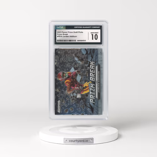 2023 Panini Prizm Draft Picks #PB-8 Jordan Addison (CGC 10 GEM MINT)