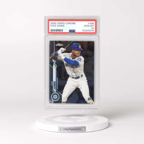 2020 Topps Chrome #186 Kyle Lewis (PSA 10 GEM MINT)