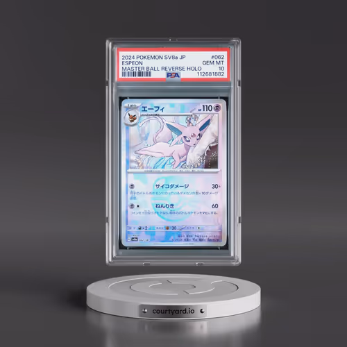 2024 Pokémon Sv8a-Terastal Fest EX #062 Espeon - Reverse Holo Master Ball (PSA 10 GEM MINT)