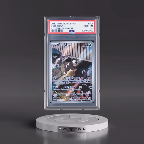 2023 Pokémon Obf EN-Obsidian Flames #204 Houndour - Illustration Rare (PSA 10 GEM MINT)