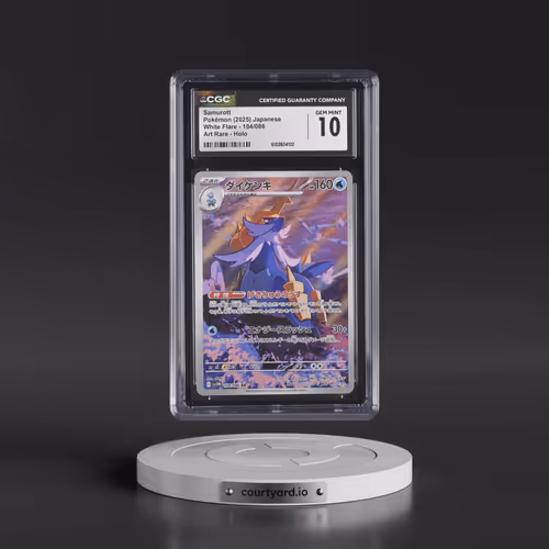2025 White Flare - sv11W #104/086 Samurott - Art Rare Holo (CGC 10 GEM MINT)