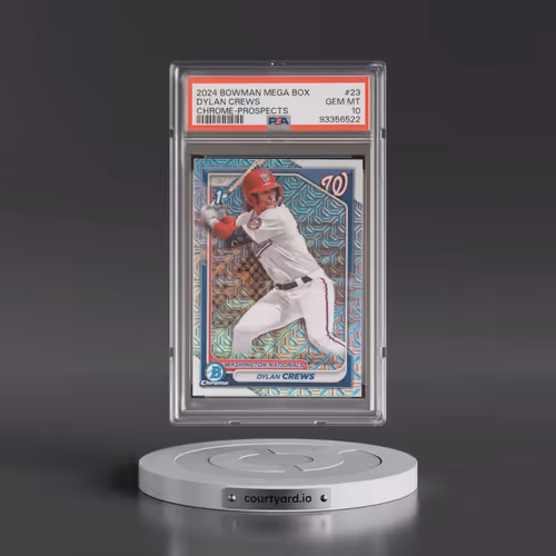 2024 Bowman Mega Box Chrome Prospects #23 Dylan Crews (PSA 10 GEM MINT)