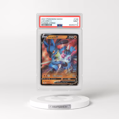 2019 Fusion Strike #146 Lucario V - Holo (PSA 9 MINT)