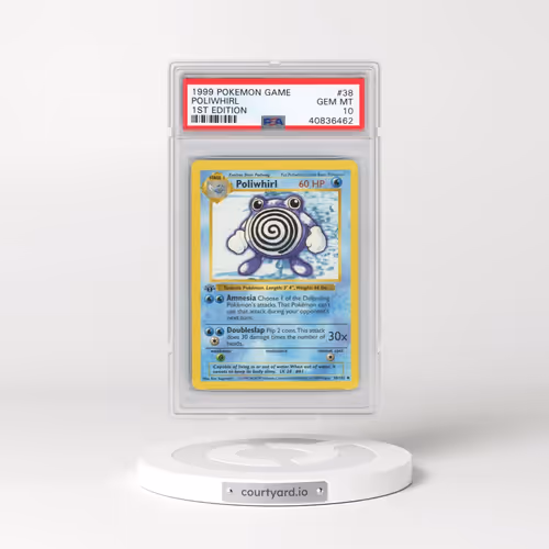 1999 Pokémon Game #38 Poliwhirl - 1st Edition (PSA 10 GEM MINT)