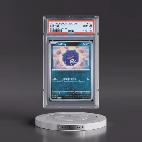 2023 Pokémon Mew EN-151 #109 Koffing - Reverse Holo (PSA 10 GEM MINT)