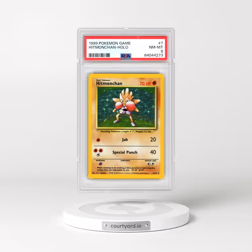 1999 Pokémon Game #7 Hitmonchan - Holo (PSA 8 NM-MT)