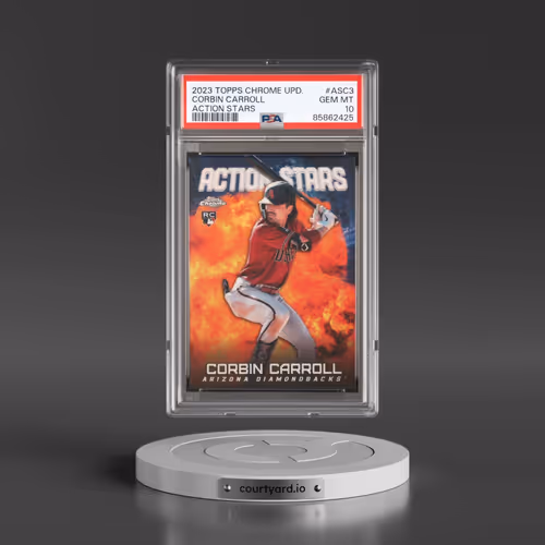 2023 Topps Chrome Update Action Stars #ASC3 Corbin Carroll (PSA 10 GEM MINT)