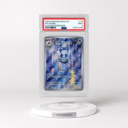 2023 Pokémon Mew EN-151 #176 Poliwhirl - Illustration Rare (PSA 9 MINT)