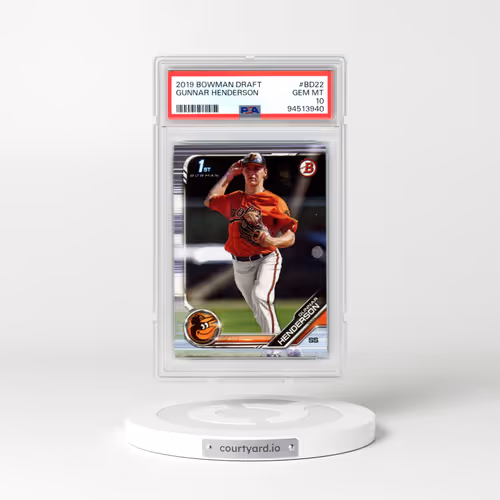 2019 Bowman Draft #BD22 Gunnar Henderson (PSA 10 GEM MINT)