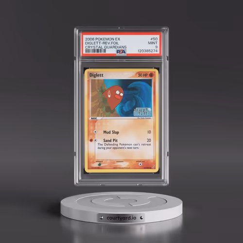 2006 Pokémon EX Crystal Guardians #50 Diglett - Reverse Foil (PSA 9 MINT)