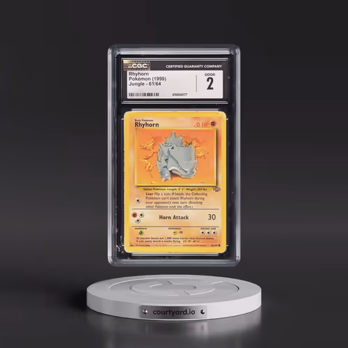 1999 Jungle #61/64 Rhyhorn (CGC 2 GOOD)