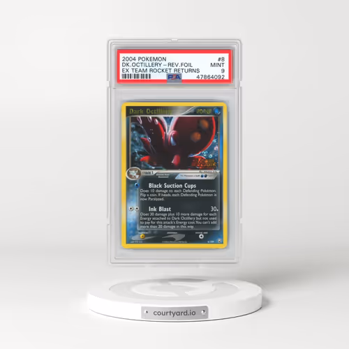 2004 Pokémon EX Team Rocket Returns #8 Dark Octillery - Reverse Foil (PSA 9 MINT)