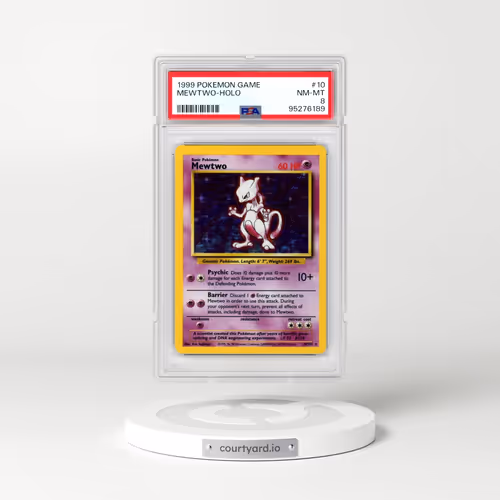 1999 Pokémon Game #10 Mewtwo - Holo (PSA 8 NM-MT)