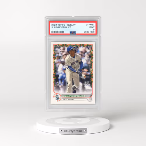 2022 Topps Holiday #HW44 Julio Rodriguez (PSA 9 MINT)