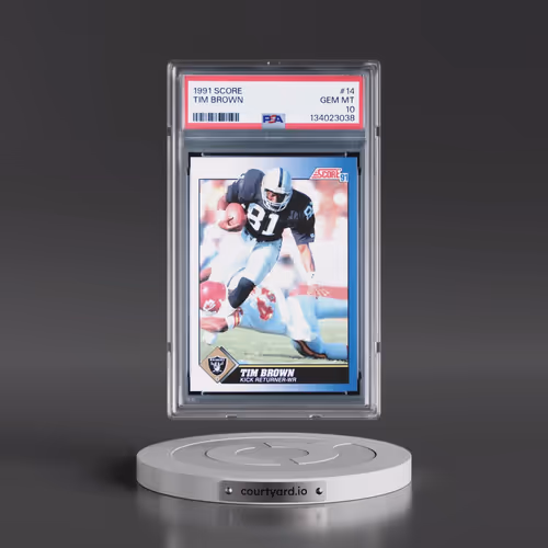 1991 Score #14 Tim Brown (PSA 10 GEM MINT)