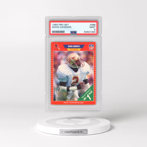 1989 Pro Set #486 Deion Sanders (PSA 9 MINT)