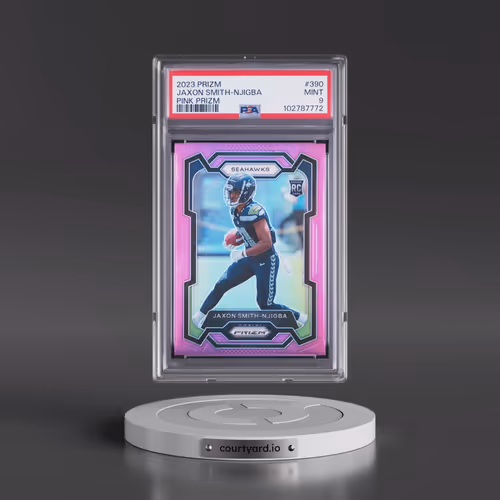 2023 Panini Prizm #390 Jaxon Smith-Njigba - Pink Prizm (PSA 9 MINT)