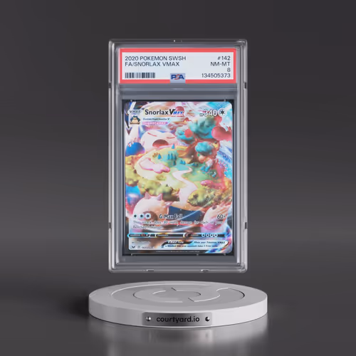2020 Pokémon Sword & Shield #142 Snorlax Vmax - Full Art (PSA 8 NM-MT)