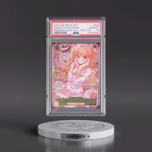 2023 One Piece Japanese Premium Card Collection -Girls Edition #008 Charlotte Pudding (PSA 10 GEM MI