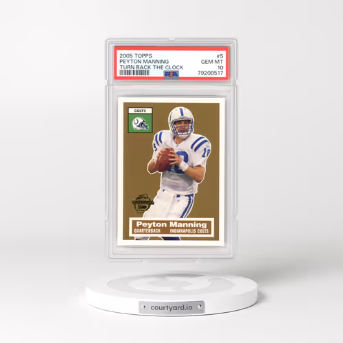 2005 Topps Turn Back the Clock #5 Peyton Manning (PSA 10 GEM MINT)
