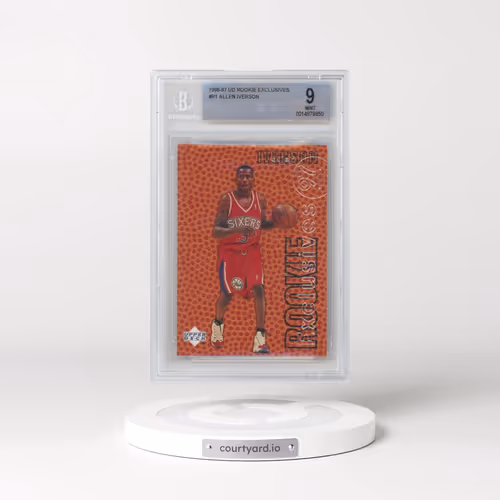 1996 Upper Deck Rookie Exclusives #R1 Allen Iverson (BGS 9 MINT)