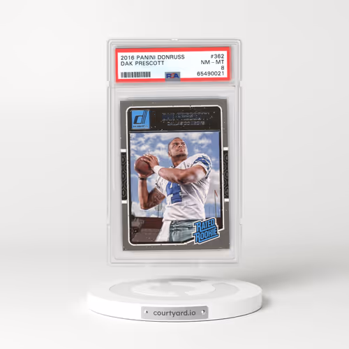2016 Panini Donruss #362 Dak Prescott (PSA 8 NM-MT)