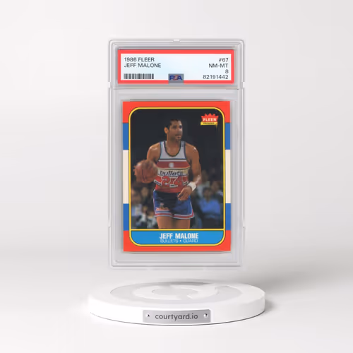 1986 Fleer #67 Jeff Malone (PSA 8 NM-MT)