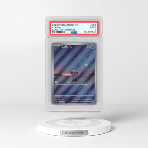 2023 Pokémon Obf EN-Obsidian Flames #202 Cleffa - Illustration Rare (PSA 9 MINT)