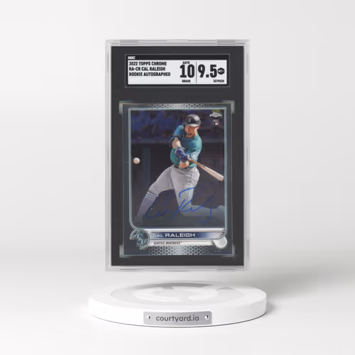 2022 Topps Chrome Rookie Autographs #RACR Cal Raleigh (SGC 9.5 MINT+)