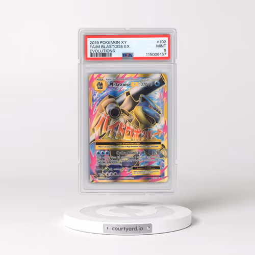 2016 Pokémon XY Evolutions #102 M Blastoise EX - Holo Full Art (PSA 9 MINT)