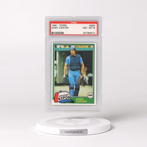 1981 Topps #660 Gary Carter (PSA 8 NM-MT)